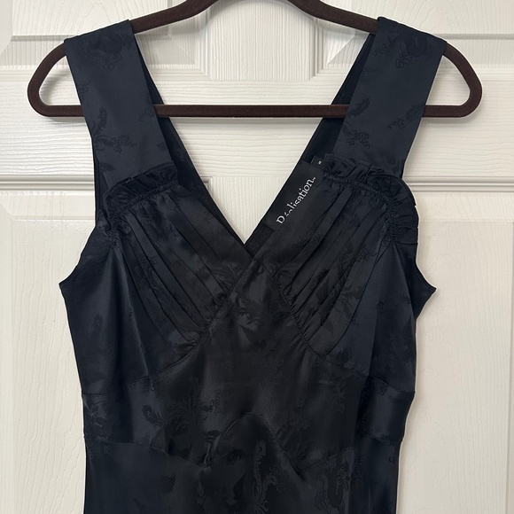 Réalisation Par The Roxy Silk Mini Dress Black Dragon Women’s Size Medium - Picture 5 of 15